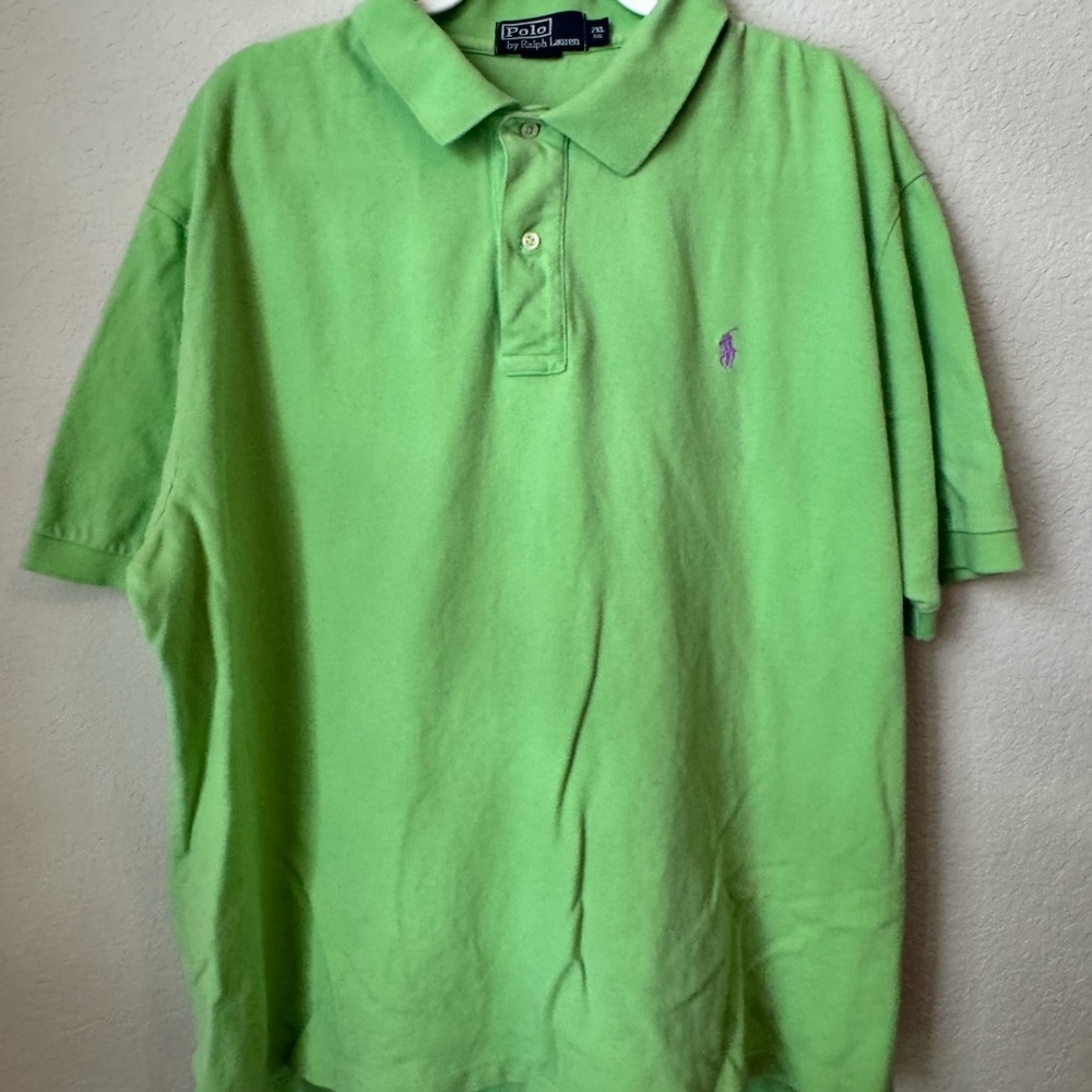 Polo by Ralph Lauren Men's Lime Green Polo Shirt